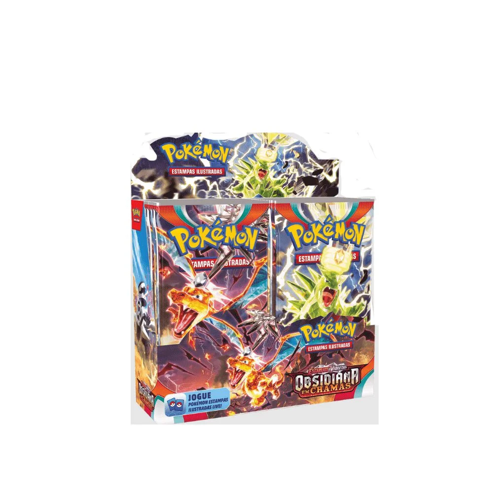 Box 36 Boosters Pokémon Obsidiana em Chamas