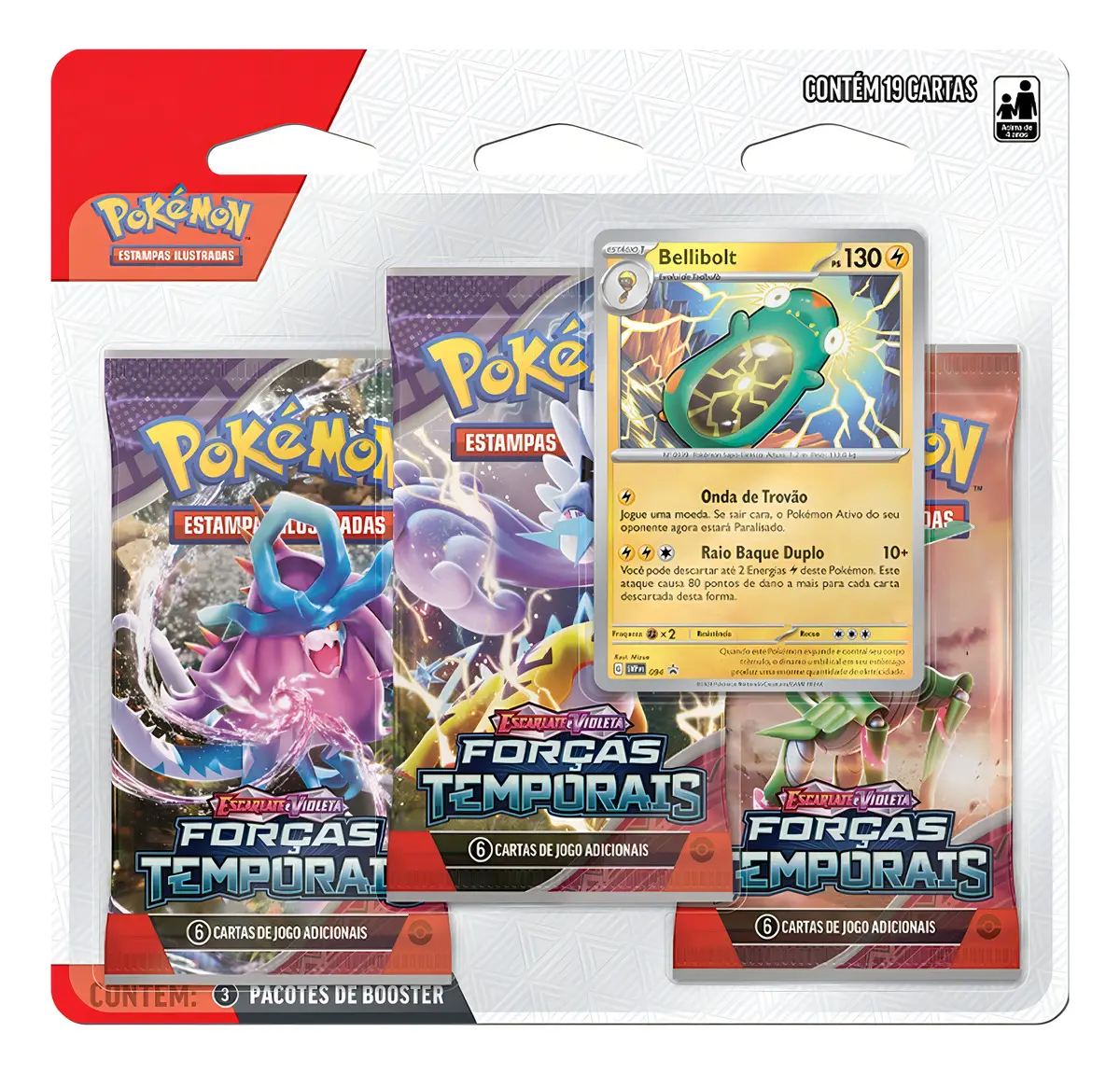 Blister Triplo Pokémon Forças Temporais - Imagem 2
