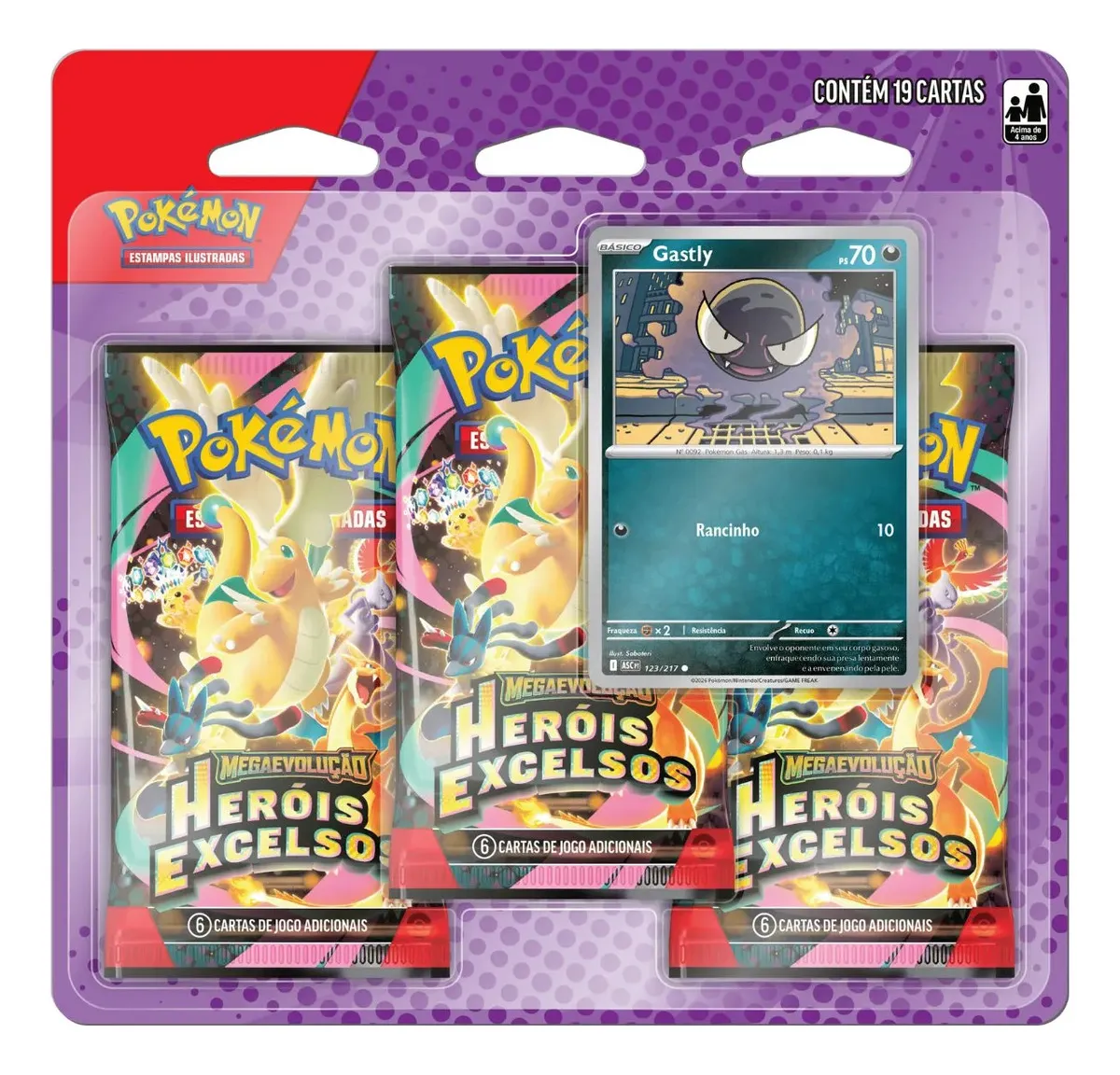 Blister Triplo Pokémon Heróis Excelsos - Imagem 2