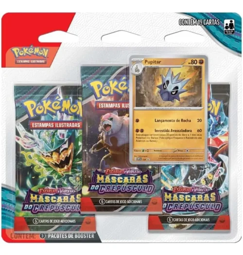 Blister Triplo Pokémon Máscaras do Crepúsculo