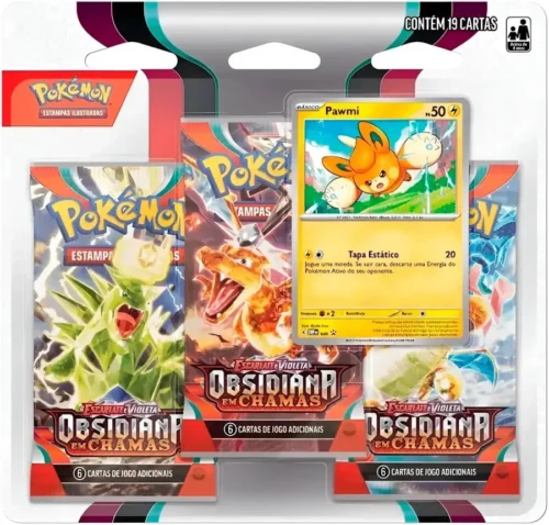 Blister Triplo Pokémon Obsidiana em Chamas