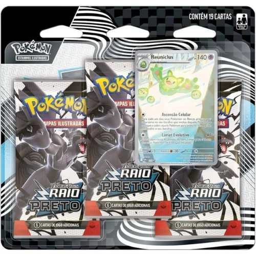 Blister Triplo Pokémon Raio Preto