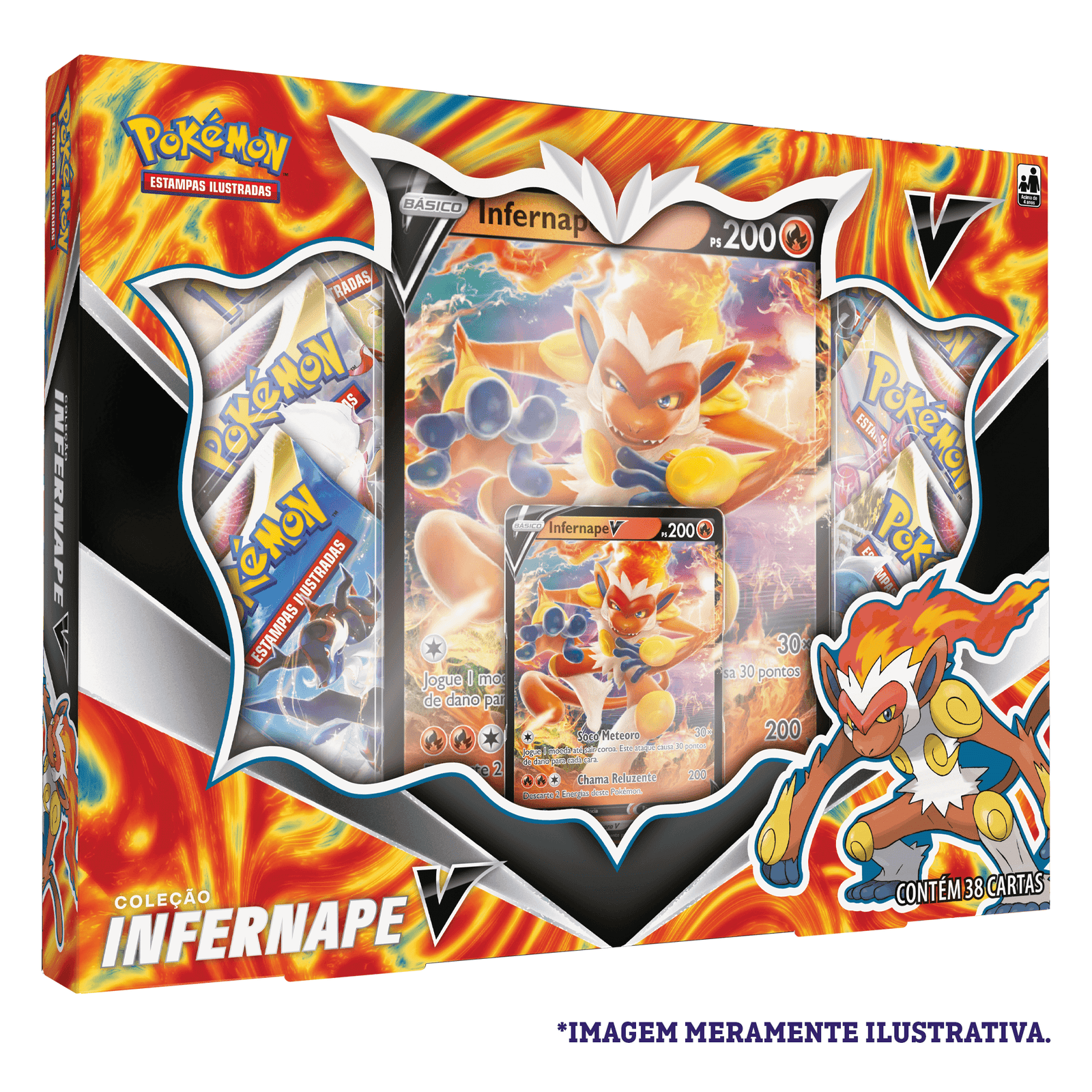 Box Pokémon Coleção Infernape V
