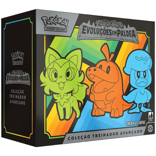 Box Treinador Avançado Pokémon Evoluções em Paldea