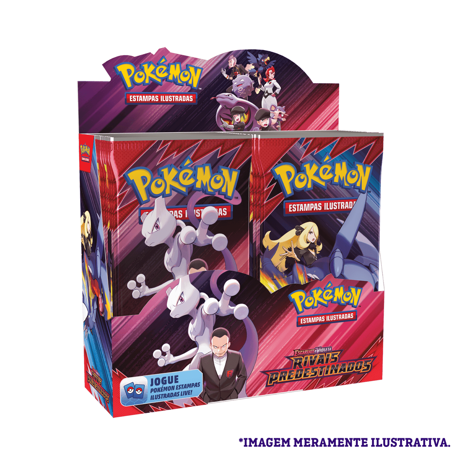 Box 36 Boosters Pokémon Rivais Predestinados