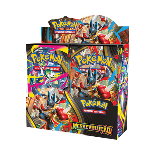 Box 36 Boosters Pokémon Megaevolução