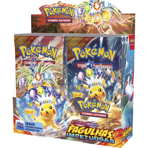 Box 36 Boosters Pokémon Fagulhas Impetuosas
